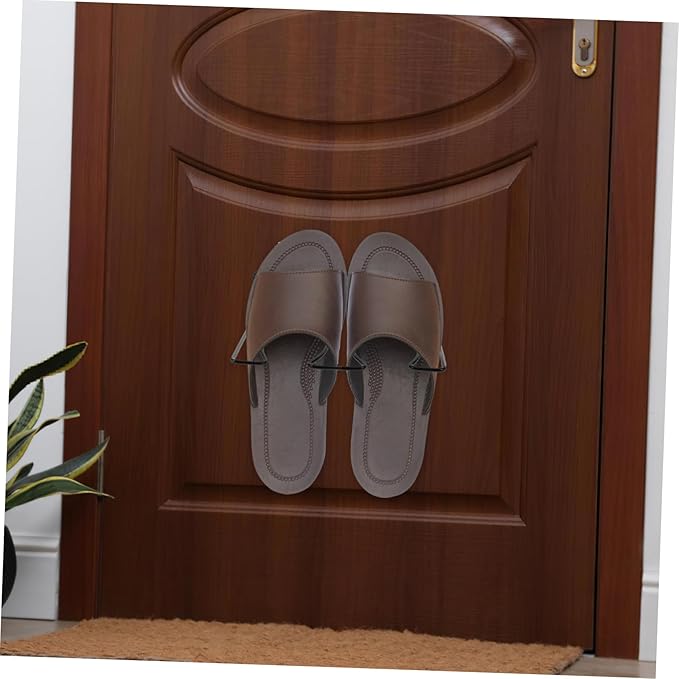 Happyyami 2pcs Over Door Shoe Rack for Boots Wall Mounted Shoe Organizer Easy Installation Space Saving Storage for Entryway Closet and Garage Air Circulation Design to Prevent