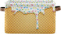 Ice Cream Cone Storage Bin - Large Canvas Basket - 15x11x9.5inch