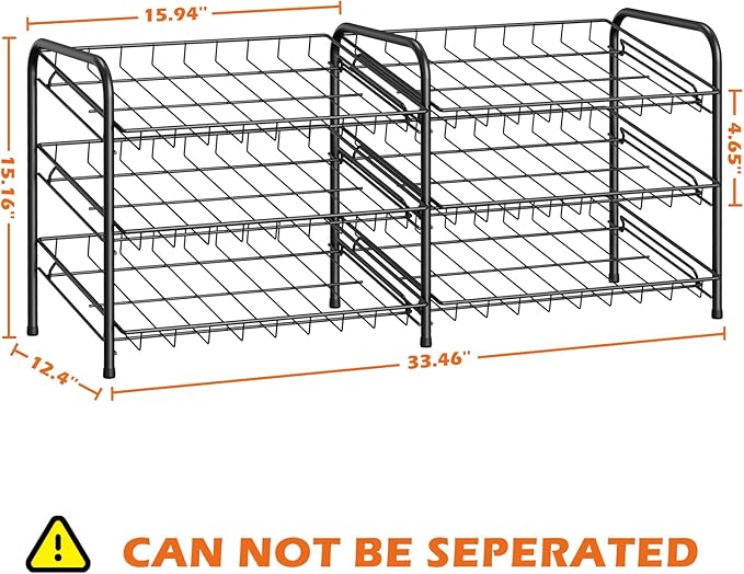 NANANARDOSO Can Organizer for Pantry, 3 Tier Can Dispenser Rack Holds up to 72 Cans, Can Storage Organizer Holder for Canned Food Storage Kitchen Cabinets or Pantry Shelf Countertop, Black