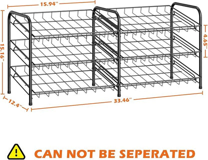 NANANARDOSO Can Organizer for Pantry, 3 Tier Can Dispenser Rack Holds up to 72 Cans, Can Storage Organizer Holder for Canned Food Storage Kitchen Cabinets or Pantry Shelf Countertop, Black