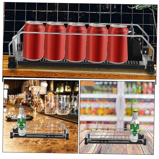 6pcs Soda Organizer for Refrigerator Automatic Pusher Drink Dispenser Fridge Soda Can Dispenser