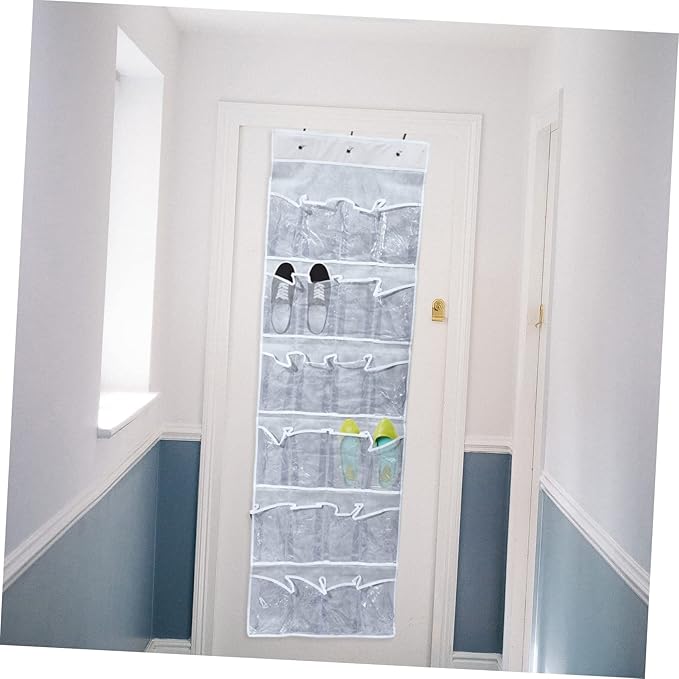 Zerodeko Hanging Shoe Storage Mount Door Organizer Nonwoven Bag Hooks Storage Organizer Pouch