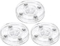 uxcell 3Pack Acrylic Lazy Susan Turntable, 2" Spinner Lazy Susan Turntable Organizer, Acrylic Ball Bearing Rotating Tray for Pantry Spice Rack Decorating, Clear