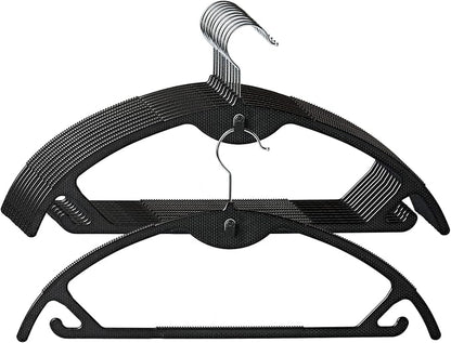 AYO Suit Hangers, Set of 10, Non-Slip, Multi-Functional Storage Hanger, Hanger, 360 Degree Rotating Hook, Laundry Hanger, Space Saving, Includes Connecting Hooks, Jacket Hanger, Ultra Thin, Wet and