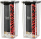 Cereal Container Storage Set,Airtight Food Storage Containers with Lids,Airtight Large Dry Food Storage Containers,BPA Free Dispenser Plastic Cereal Storage Containers (121.2 oz,2 PC)
