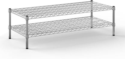 21" Deep x 48" Wide x 14" Height Wire Shelving Kit | 2-Tier | NSF Commercial Storage Rack Unit