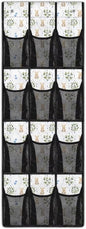 12 Large Mesh Pockets Easter Bunny Flower Over the Door Shoe Organizer Sturdy Oxford Fabric Shoe Rack for Door Shoe Hanger