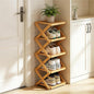 YYW Shoe Rack, Foldable Bamboo Shoes Shelf, Freestanding Shoe Storage Organiser for Entryway, Bedroom, Closet, Hallway - Functional, Natural Shoe Rack (Original, 5 Layers)