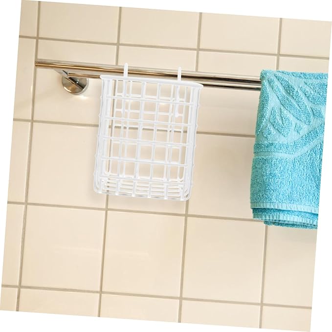 Mobestech 2pcs Over Door Iron Wire Basket Sturdy Hanging Organizer for Kitchen Bathroom and Bedroom Storage Rack with Hooks Easy Installation Space Saving