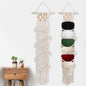 SelfTek 1 Pack Hat Organizer for Baseball Ca-ps, Macrame Hat Holder For Wall, Hat Racks for Wall Door, Boho Hat Hanger Decorative Hat Storage for Baseball C-aps [ Up to 12 C-aps ]