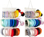 Hanging Headband Holder For Girls,Felt Headband Organizer Headband Storage Holder Organizer For Headband (Without Headbands) (Cream)