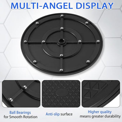 Multi-use Heavy Duty Rotating Swivel Stand - Lazy Susan with Steel Ball Bearings for Model Base/Rotating Plants/Crafts Stand Monitor/Big Screen TV/Monitors/Potted Plants (10 Inch)