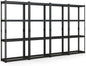 Goplus 4-Tier Metal Shelving Unit, 4 Pack Heavy Duty Wire Storage Rack with Anti-Slip Foot Pads, Height Adjustable Shelves for Warehouse, Kitchen, Living Room, Garage, 12" D x 27.5" W x 60" H