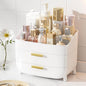 Vtopmart 3-Tier Skincare Makeup Organizer with Drawers for Vanity and Bathroom Countertop, Large Cosmetic Storage Box Case for Dresser, with Non-Slip Base