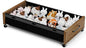 KITHELP Wooden Under Bed Storage with Wheels, Rolling Under the Bed Storage Bins with Removable Lid, Metal Under Bed Drawers for Clothes and Shoes in Bedroom or Living Room(Walnut Brown-1pack)