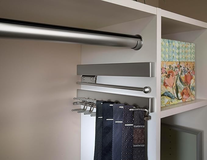 Sidelines Sidelines Sliding Tie Rack for Custom Closet Systems