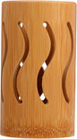 Cabilock Bamboo Utensil Holder, Spoon Chopstick Storage Bin Knives Forks Organizer Tableware Container Kitchen Ware Flatware Spatula Bucket for Kitchen Counter Pantry
