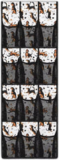 Space-Saving 12-Pocket Behind The Door Organizer, Waterproof Oxford Cloth Lightweight and Perfect for Bathroom Closet or Bedroom Use, Dachshund