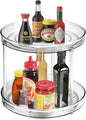 Amolliar 2 Tier 9 Inch Lazy Susan Turntable Organizer for Cabinet,Spice Rack Food Storage Container for Kitchen, Pantry, Fridge, Countertop, Vanity, Bathroom, Spinner Organizer for Spices, Condiments