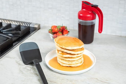 Trudeau Syrup Dispenser, 19oz, Red
