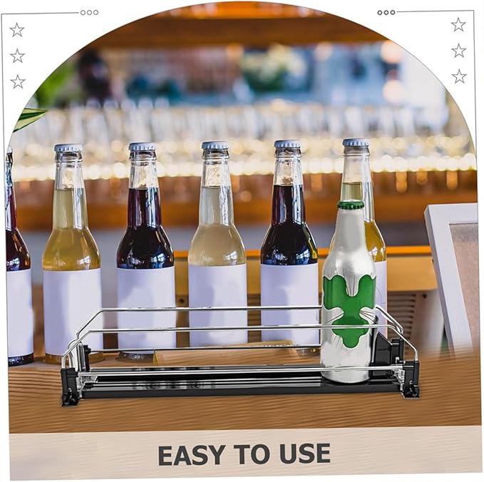 IMIKEYA Automatic Pusher Can Organizer for Drinks Stable Material Easy Install Refrigerator Soda and Beer Beverage Dispenser Suitable for Bottles and Cans