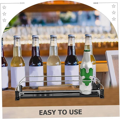 IMIKEYA Automatic Pusher Can Organizer for Drinks Stable Material Easy Install Refrigerator Soda and Beer Beverage Dispenser Suitable for Bottles and Cans
