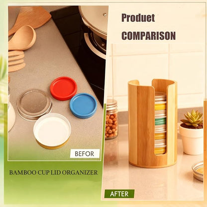 Mason Jar Lid Organizer (2pcs), Mason Jar Lid Storage Made, Suitable for Mason/Canning/Bamboo Lids, Fit Perfectly, Stackable Steady (WideMouth-RegularMouth)