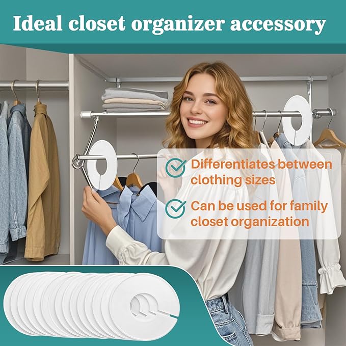 30pcs Closet Dividers Baby Clothes Organizers - Girl Boy Closet Organizers Clothes Dividers Closet Labels Closet Separators Garment Organizer Boutique Clothing Rack Dividers Hanger Dividers Hanger