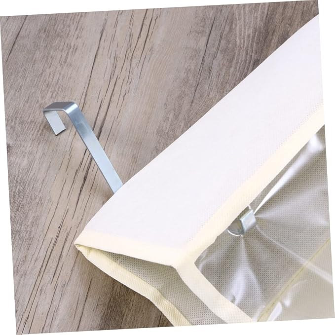 Over Door Shoe Organizer Large Hanging Closet Shelf Rack Beige Space Saver for Bedroom Dorm Apartment Storage