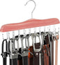 TOPIA HANGER Belt Hanger for Closet, Cedar Wooden Hangers with 20 Rotatable Hooks, Closet Organizers and Storage for Bra, Tank Top, Tie, Purse, Hat, Necklace- CT48U