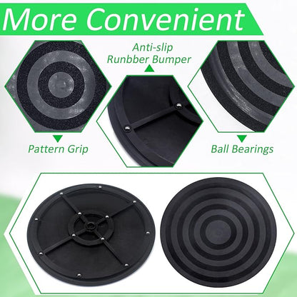 8 inch Turntable Rotating Caster Spinner Non Skid Lazy Susan Heavy Duty 360˚ Rotating Swivel Stand for Model Base/Potted Plants/TV/Monitors/Craft Paintings (1 PCS)
