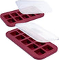 Souper Cubes 2 Tbsp. Silicone Freezer Molds - Perfect for Storing Garlic, Herbs, Ginger, Pesto, Tomato Paste, Lemon Juice, Purees and More - Cranberry – 2-Pack