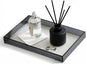 12"x8"Bathroom Vanity Tray for Counter,Black Acrylic Perfume Tray for Dresser,Kitchen soap Dispenser Tray,Coffee Table Tray Decor,Lucite Jewelry Candle Valet Tray,Toilet Organizer