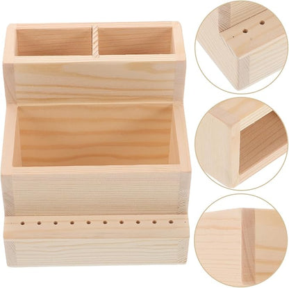 Nail Drill Bits Stand Manicure Drill Box Manicure Tools Holder Nail Drill Bit Case Nail Tech Supply