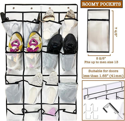 Cruise Essentials Over the Door Shoe Organizer Holder Magnetic Hooks for Cabin,Disney/Royal Caribbean/Carnival/Princess/NCL/Celebrity/MSC/Norwegian Items Must Have,Hanging Decoration Magnet