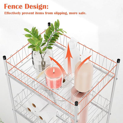 smusei 5 Tier Water Bottle Storage Rack Metal Bottled Water Organizer for Floor Beverage Holder Stand for Floor, Drink Shelf for Kitchen Living Room, Space Saver