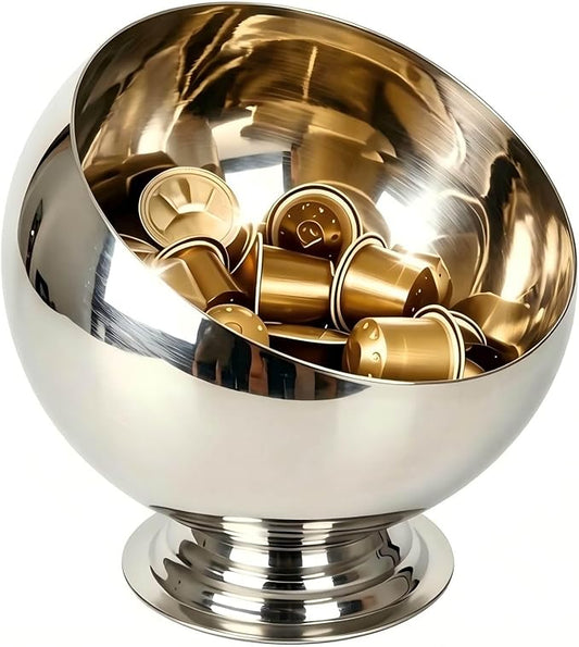 Coffee Pod Holder-Coffee Pod Storage-K Cup Holder-Espresso Pod Holder-Coffee Pod Organizer(SILVER)