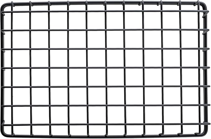 G.E.T. WB-962-MG Rectangular Metal Storage Wire Basket for Pantry, Produce and More, 9" x 6" x 2", Gray