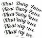 Kosher Meat Dairy & Parve Label Pack, 18 Labels Total