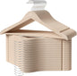 StorageWorks Clothes Hanger 30 Pack, Wooden Coat Hangers for Shirts, Jackets, Pants, Suits, Sweaters, Lotus Wood