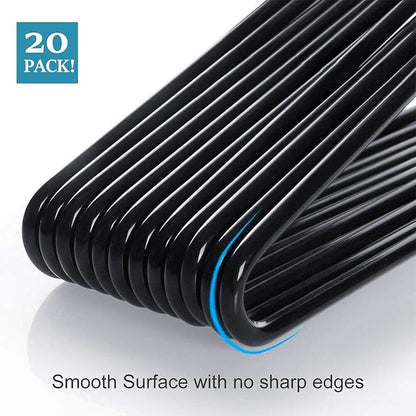 Metal Pants Hanger 20 Pack Open Ended Jeans Hangers Closet Space Saving for Trouser/Blanket/Jeans, Non Slip Hangers Strong Durable