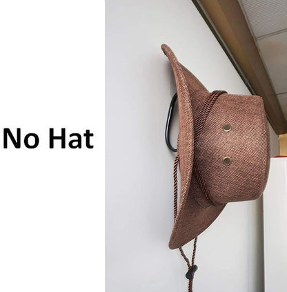 Baseball cap Rack, Mini Hat Rack Wall Mount Hat Holder Hat Storage Rack to Display Your Hat on The Wall - No drilling, No installation tool required , Stick-On, Strong Self-adhesive（hold up to 15 Lb.）