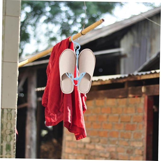 Hemobllo 2pcs Plastic Shoe Drying Rack Hanging Organizer Shoe Storage Clips Lightweight
