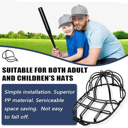 INVODA Hat Washer Cage Hat Washer for Washing Machine Cleaner for Baseball Cap Dishwasher Hat Rack Protector Organizer for Flat & Curved Hat (Black+White)