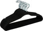 Simplify Slim Velvet Clothes Hangers | 50 Pack | Non-Slip | Shirts | Suit | Pants | Dresses | Garments | Closet Storage & Organization | Durable | Black