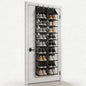 Shoe Rack 1-Pack, over-the-Door Organizer with 10 Tiers, 20 Deep Mesh Pockets, Side-Open Storage, 4 Metal Hooks, Space-Saving Hanging Shoe Organizer for Closet or Kitchen