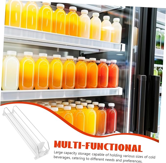 Beverage Organizer for Refrigerator Rolling Can Dispenser Touchless Function Space-Saving Soda Can Holder for Home and Commercial Use