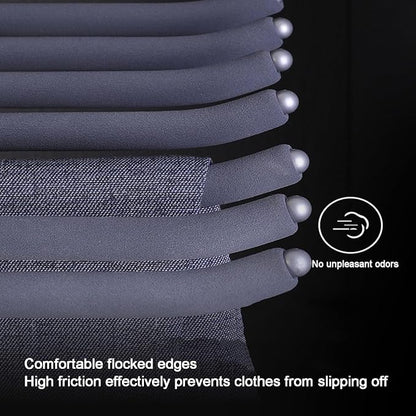 Pull Out Pants Rack, 9 Arms Aluminum Alloy Slid Pant Racks, Closet Pants Organizer Load 51lbs Pull Out Trousers Rack Sizes L 17.7in H 5.5 in W 13.4in (Right-Side Installation)