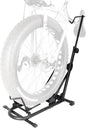 BIKE HAND Vertical Bike Stand - for Fat Bike Snow MTB Road Bikes with Max 5" Tire Width - Vertical & Horizontal Adjustable Bicycle Parking Rack with Seatpost Stabilizer - Wheel Sizes up to 29"