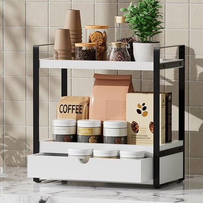 Boulphia 2-Tier Bathroom Organizer (White - New)